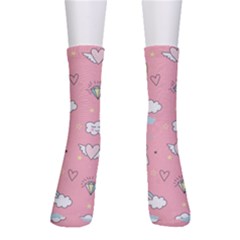 Cute Unicorn Seamless Pattern Crew Socks by Apen