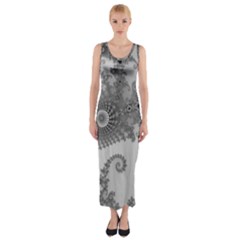 Apple Males Almond Bread Abstract Mathematics Fitted Maxi Dress by Apen