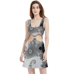 Apple Males Almond Bread Abstract Mathematics Velour Cutout Dress by Apen