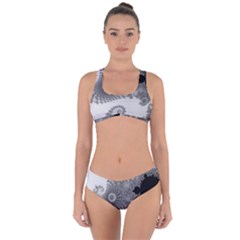 Apple Males Almond Bread Abstract Mathematics Criss Cross Bikini Set