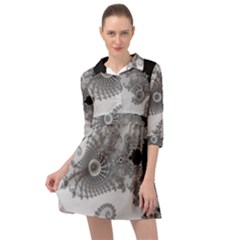 Apple Males Almond Bread Abstract Mathematics Mini Skater Shirt Dress