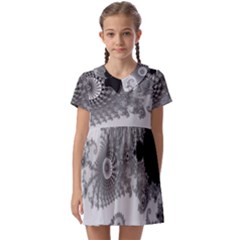 Apple Males Almond Bread Abstract Mathematics Kids  Asymmetric Collar Dress by Apen