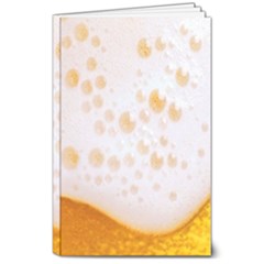 Beer Foam Texture Macro Liquid Bubble 8  X 10  Softcover Notebook by Cemarart