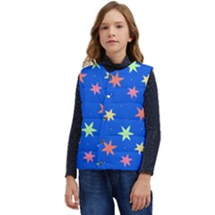 Background Star Darling Galaxy Kid s Button Up Puffer Vest	