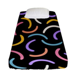 Abstract Pattern Wallpaper Fitted Sheet (single Size)