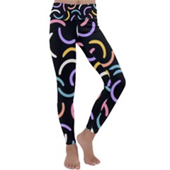 Abstract Pattern Wallpaper Kids  Lightweight Velour Classic Yoga Leggings