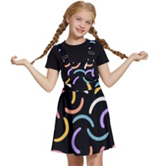 Abstract Pattern Wallpaper Kids  Apron Dress