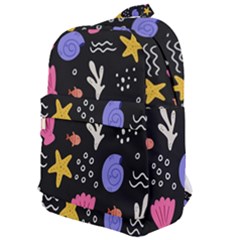 Sea Shells Pattern Wallpaper Fish Classic Backpack