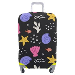 Sea Shells Pattern Wallpaper Fish Luggage Cover (medium)