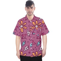 Flowers Petals Leaves Foliage Men s Hawaii Shirt