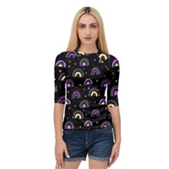 Wallpaper Pattern Rainbow Quarter Sleeve Raglan T-shirt