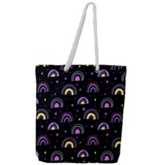 Wallpaper Pattern Rainbow Full Print Rope Handle Tote (large)