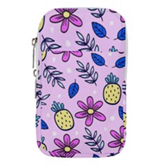 Flowers Petals Pineapples Fruit Waist Pouch (large) by Maspions