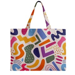 Abstract Pattern Background Zipper Mini Tote Bag