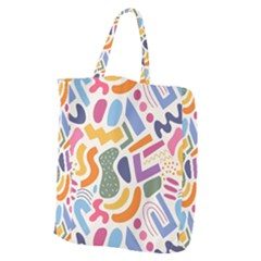 Abstract Pattern Background Giant Grocery Tote
