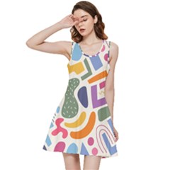 Abstract Pattern Background Inside Out Racerback Dress by Maspions