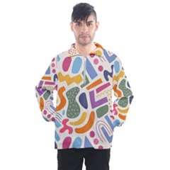 Abstract Pattern Background Men s Half Zip Pullover by Maspions