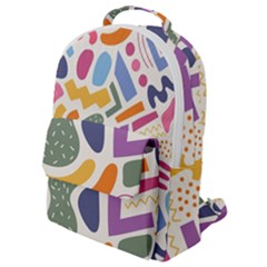 Abstract Pattern Background Flap Pocket Backpack (small)