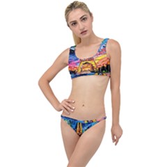 Eiffel Tower Starry Night Print Van Gogh The Little Details Bikini Set