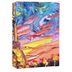 Eiffel Tower Starry Night Print Van Gogh Playing Cards Single Design (rectangle) With Custom Box by Maspions