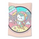 Boy Astronaut Cotton Candy Childhood Fantasy Tale Literature Planet Universe Kawaii Nature Cute Clou Small Tapestry View1