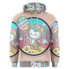 Boy Astronaut Cotton Candy Childhood Fantasy Tale Literature Planet Universe Kawaii Nature Cute Clou Men s Overhead Hoodie by Maspions