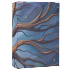 Tree Branches Mystical Moon Expressionist Oil Painting Acrylic Painting Abstract Nature Moonlight Ni Playing Cards Single Design (rectangle) With Custom Box