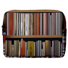 Book Nook Books Bookshelves Comfortable Cozy Literature Library Study Reading Reader Reading Nook Ro Make Up Pouch (large)
