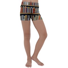 Book Nook Books Bookshelves Comfortable Cozy Literature Library Study Reading Reader Reading Nook Ro Kids  Lightweight Velour Yoga Shorts by Maspions