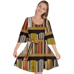 Book Nook Books Bookshelves Comfortable Cozy Literature Library Study Reading Reader Reading Nook Ro Velour Kimono Dress by Maspions