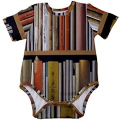 Book Nook Books Bookshelves Comfortable Cozy Literature Library Study Reading Reader Reading Nook Ro Baby Short Sleeve Bodysuit by Maspions