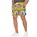 Astronaut Moon Monsters Spaceship Universe Space Cosmos Men s Runner Shorts View3