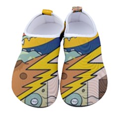 Astronaut Moon Monsters Spaceship Universe Space Cosmos Men s Sock-style Water Shoes