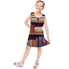 Book Nook Books Bookshelves Comfortable Cozy Literature Library Study Reading Room Fiction Entertain Kids  Tunic Dress