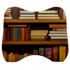 Book Nook Books Bookshelves Comfortable Cozy Literature Library Study Reading Room Fiction Entertain Velour Head Support Cushion