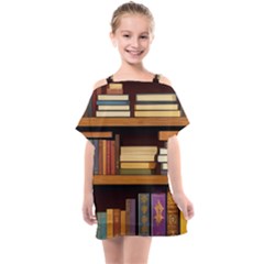 Book Nook Books Bookshelves Comfortable Cozy Literature Library Study Reading Room Fiction Entertain Kids  One Piece Chiffon Dress by Maspions