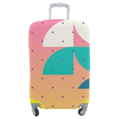 Abstract Geometric Bauhaus Polka Dots Retro Memphis Art Luggage Cover (medium)