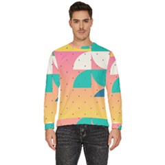 Abstract Geometric Bauhaus Polka Dots Retro Memphis Art Men s Fleece Sweatshirt by Maspions