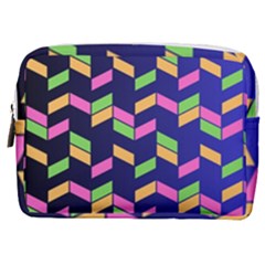 Background Pattern Geometric Pink Yellow Green Make Up Pouch (medium)