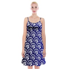 Pattern Floral Flowers Leaves Botanical Spaghetti Strap Velvet Dress by Maspions