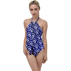 Pattern Floral Flowers Leaves Botanical Go With The Flow One Piece Swimsuit