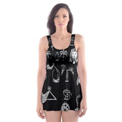 Egypt Skater Dress Swimsuit