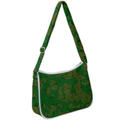 Vectors Leaves Background Plant Zip Up Shoulder Bag by Askadina