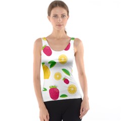 Strawberry Lemons Fruit Women s Basic Tank Top by Askadina