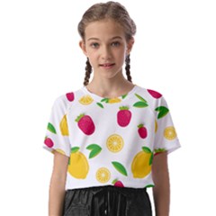 Strawberry Lemons Fruit Kids  Basic T-shirt