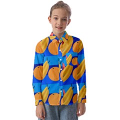 Fruit Texture Wave Fruits Kids  Long Sleeve Shirt