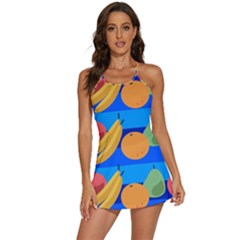 Fruit Texture Wave Fruits 2-in-1 Flare Activity Dress