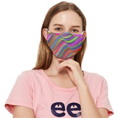 Psychedelic Surreal Background Fitted Cloth Face Mask (adult) by Askadina