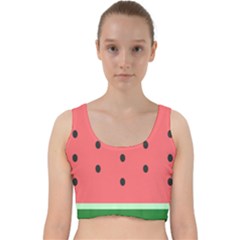 Watermelon Melon Fruit Healthy Food Meal Breakfast Lunch Juice Lemonade Summer Velvet Racer Back Crop Top by Maspions