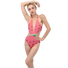 Watermelon Melon Fruit Healthy Food Meal Breakfast Lunch Juice Lemonade Summer Plunging Cut Out Swimsuit